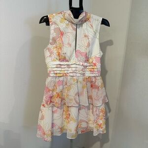 Amanda Uprichard White Floral Dress